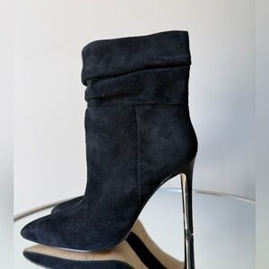 Marc Fisher Black Suede Stiletto Ankle Bootie